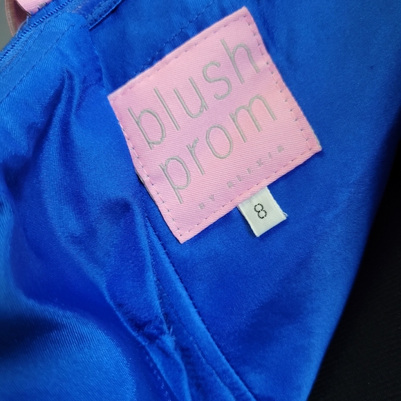 BLUSH PROM BLUE BALLGOWN DRESS - Picture 11 of 12